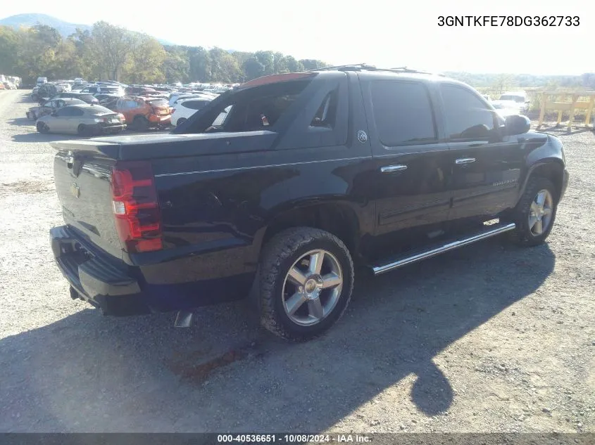 3GNTKFE78DG362733 2013 Chevrolet Avalanche Lt