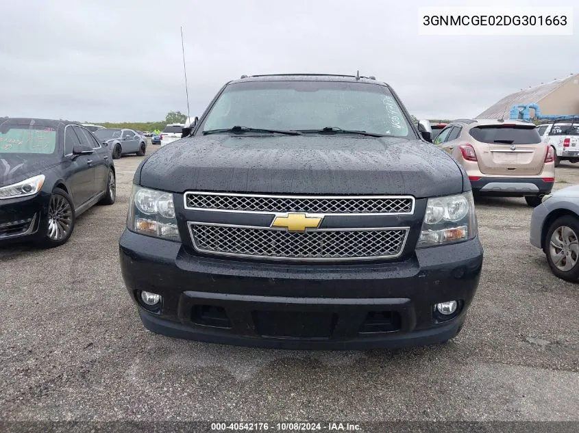 3GNMCGE02DG301663 2013 Chevrolet Avalanche Ltz