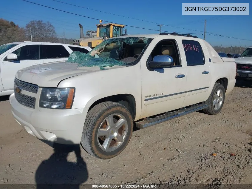 2013 Chevrolet Avalanche Ltz VIN: 3GNTKGE75DG373002 Lot: 40567665