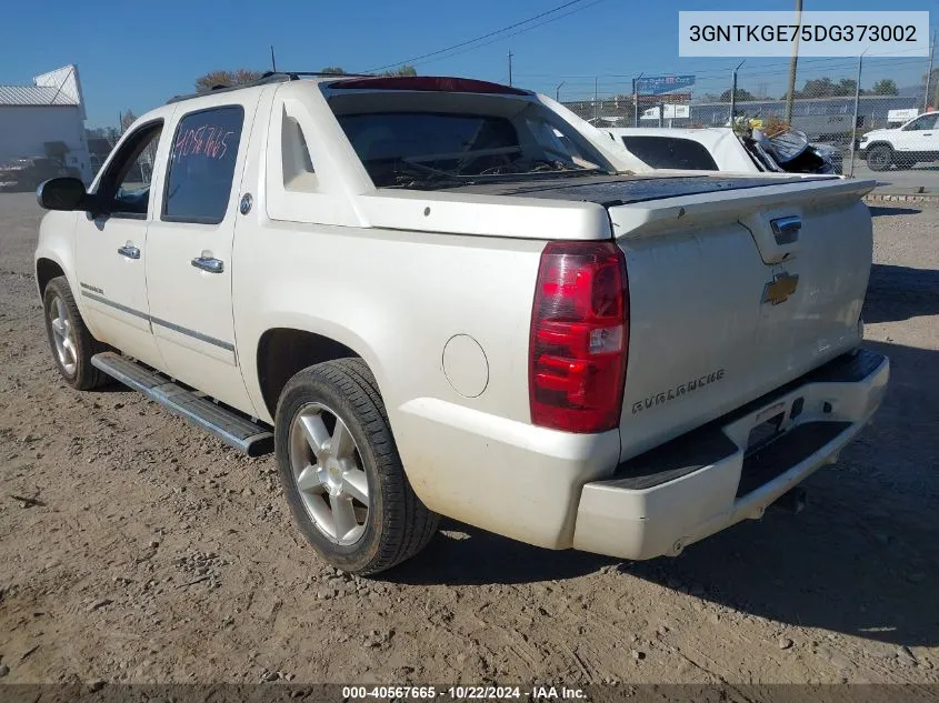 2013 Chevrolet Avalanche Ltz VIN: 3GNTKGE75DG373002 Lot: 40567665