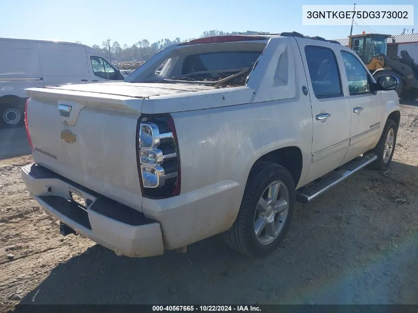 2013 Chevrolet Avalanche Ltz VIN: 3GNTKGE75DG373002 Lot: 40567665