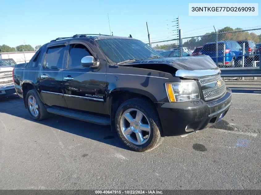 2013 Chevrolet Avalanche Ltz VIN: 3GNTKGE77DG269093 Lot: 40647915