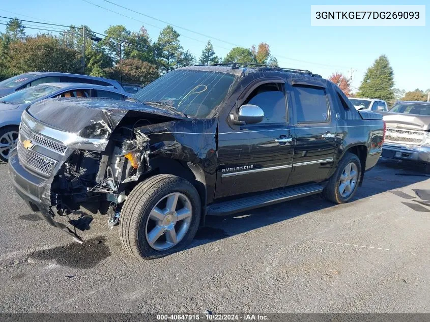 2013 Chevrolet Avalanche Ltz VIN: 3GNTKGE77DG269093 Lot: 40647915