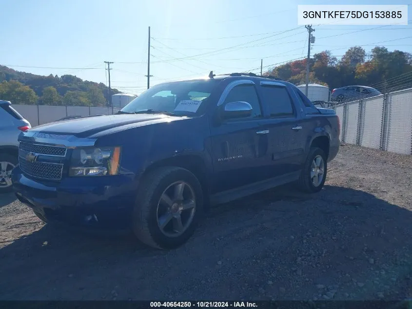 2013 Chevrolet Avalanche Lt VIN: 3GNTKFE75DG153885 Lot: 40654250