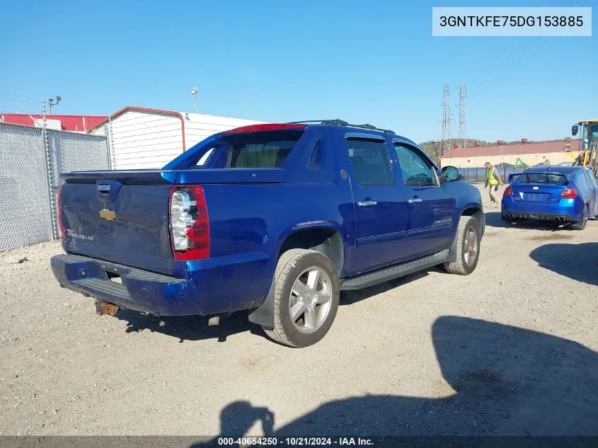 2013 Chevrolet Avalanche Lt VIN: 3GNTKFE75DG153885 Lot: 40654250