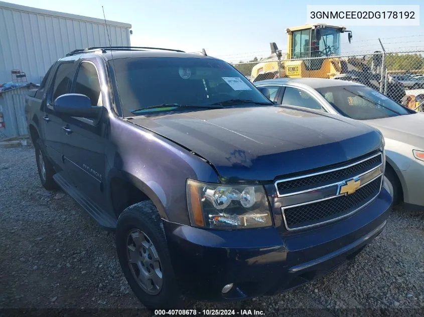 3GNMCEE02DG178192 2013 Chevrolet Avalanche Ls