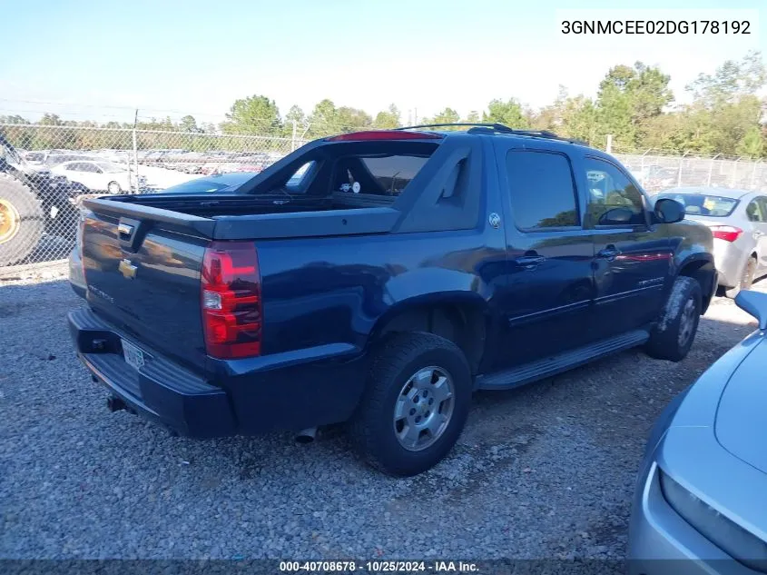 3GNMCEE02DG178192 2013 Chevrolet Avalanche Ls