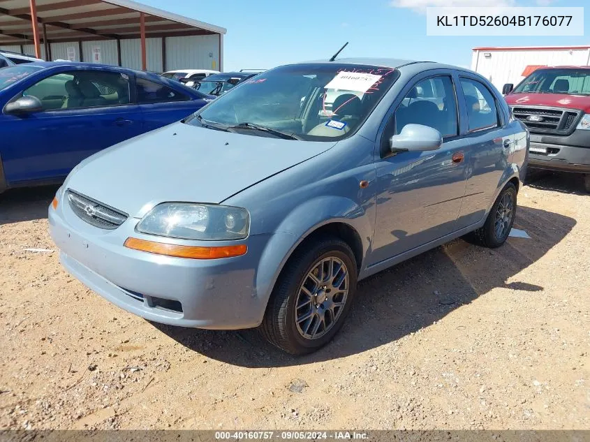 2004 Chevrolet Aveo VIN: KL1TD52604B176077 Lot: 40160757