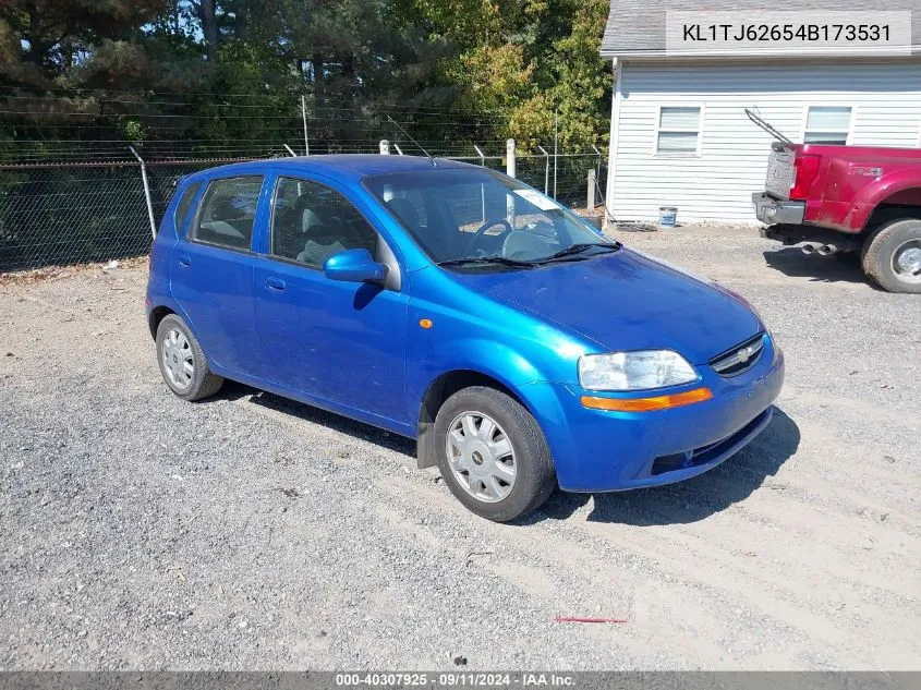 2004 Chevrolet Aveo Ls VIN: KL1TJ62654B173531 Lot: 40307925