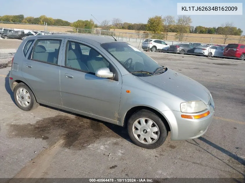 2004 Chevrolet Aveo Ls VIN: KL1TJ62634B162009 Lot: 40564478