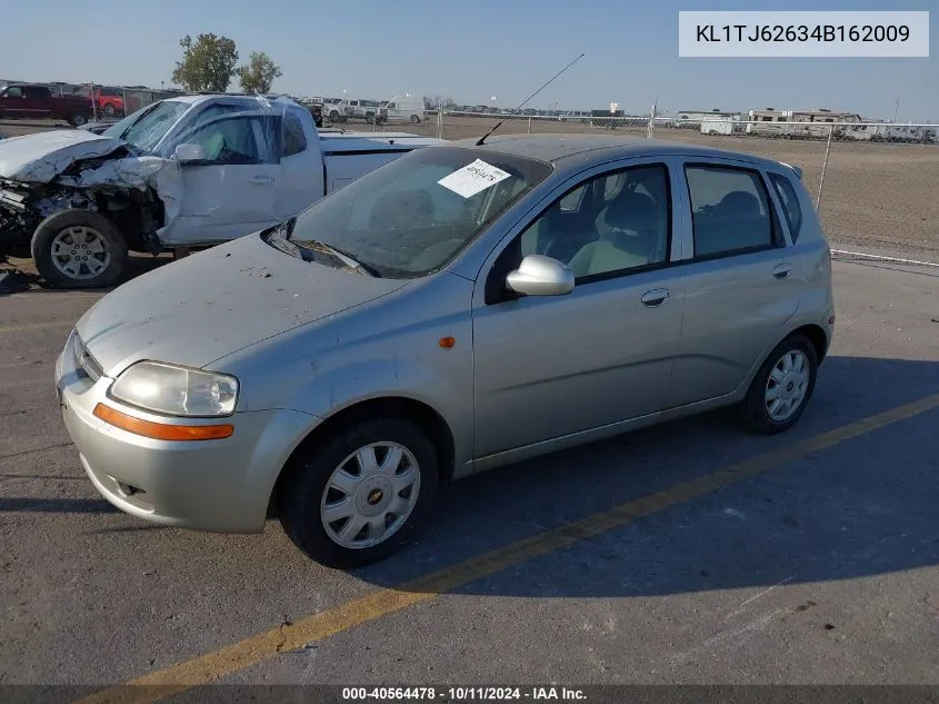 2004 Chevrolet Aveo Ls VIN: KL1TJ62634B162009 Lot: 40564478