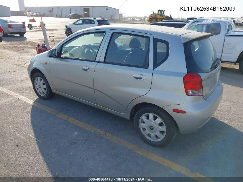 2004 Chevrolet Aveo Ls VIN: KL1TJ62634B162009 Lot: 40564478