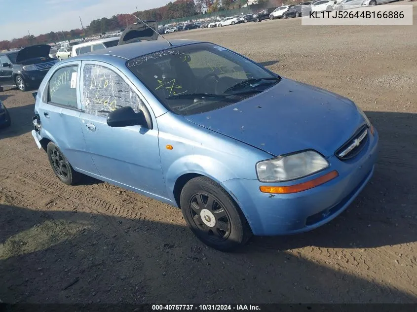 2004 Chevrolet Aveo Ls VIN: KL1TJ52644B166886 Lot: 40757737