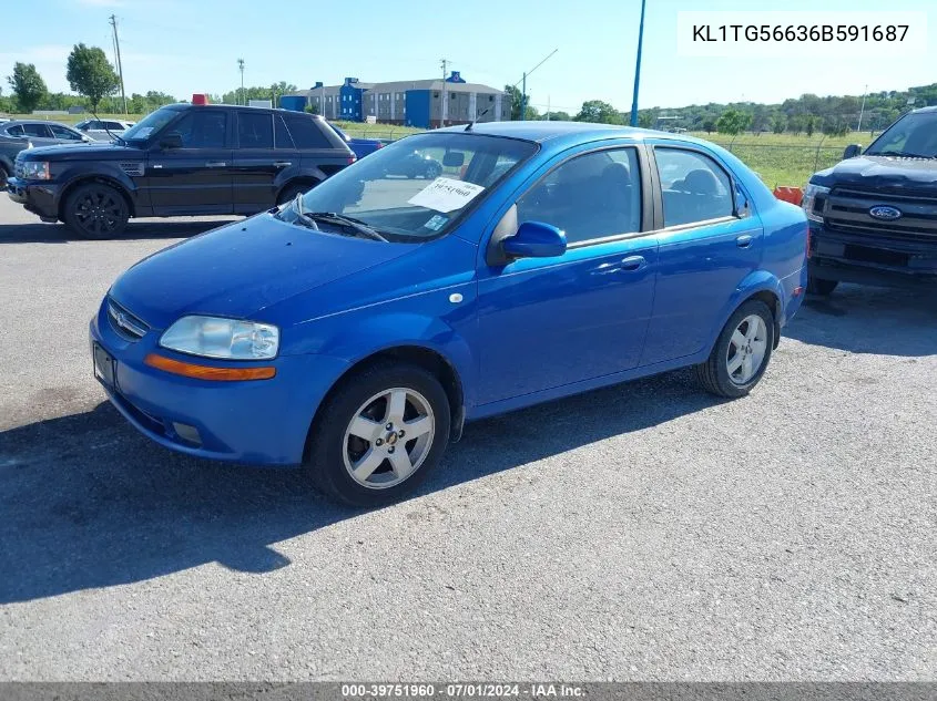 2006 Chevrolet Aveo Lt VIN: KL1TG56636B591687 Lot: 39751960