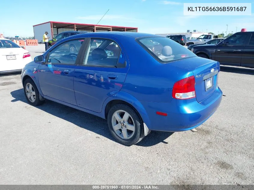 2006 Chevrolet Aveo Lt VIN: KL1TG56636B591687 Lot: 39751960