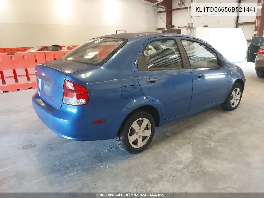 KL1TD56656B521441 2006 Chevrolet Aveo Ls