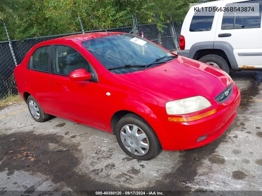 KL1TD56636B543874 2006 Chevrolet Aveo Ls