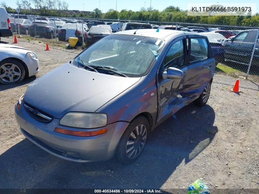 2006 Chevrolet Aveo Ls VIN: KL1TD66666B591973 Lot: 40534486