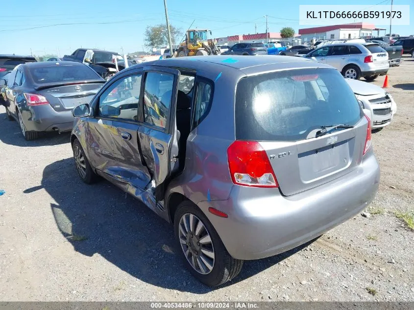 2006 Chevrolet Aveo Ls VIN: KL1TD66666B591973 Lot: 40534486