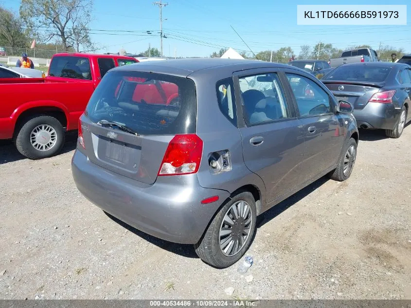 2006 Chevrolet Aveo Ls VIN: KL1TD66666B591973 Lot: 40534486