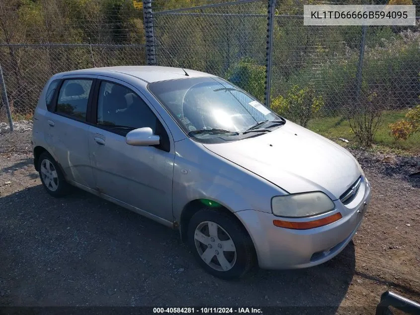 2006 Chevrolet Aveo Ls VIN: KL1TD66666B594095 Lot: 40584281