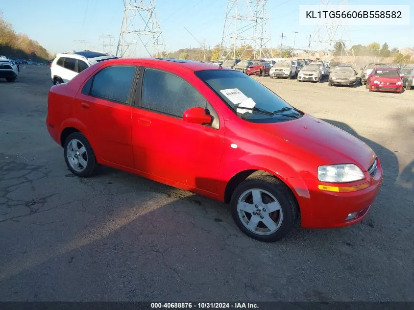 2006 Chevrolet Aveo Lt VIN: KL1TG56606B558582 Lot: 40688876