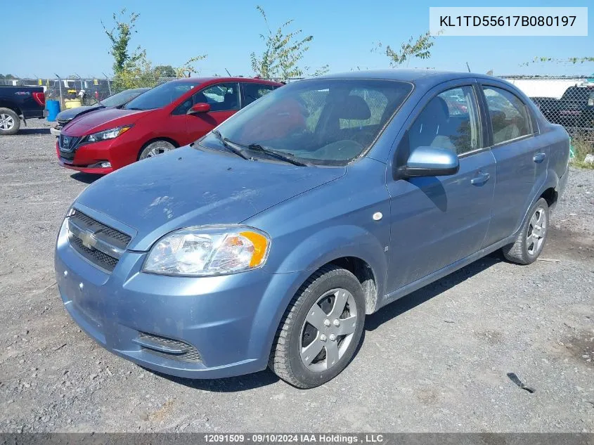 KL1TD55617B080197 2007 Chevrolet Aveo Ls