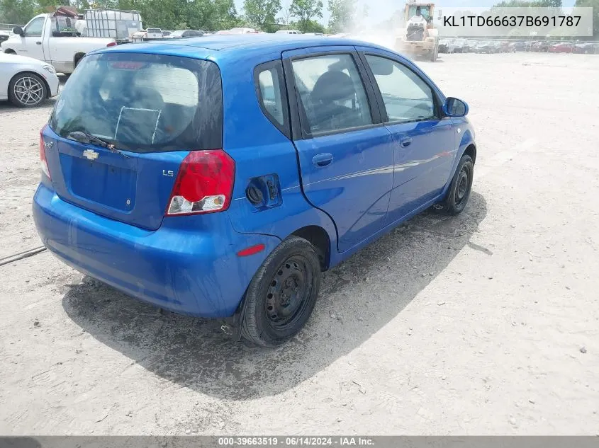 KL1TD66637B691787 2007 Chevrolet Aveo 5 Ls