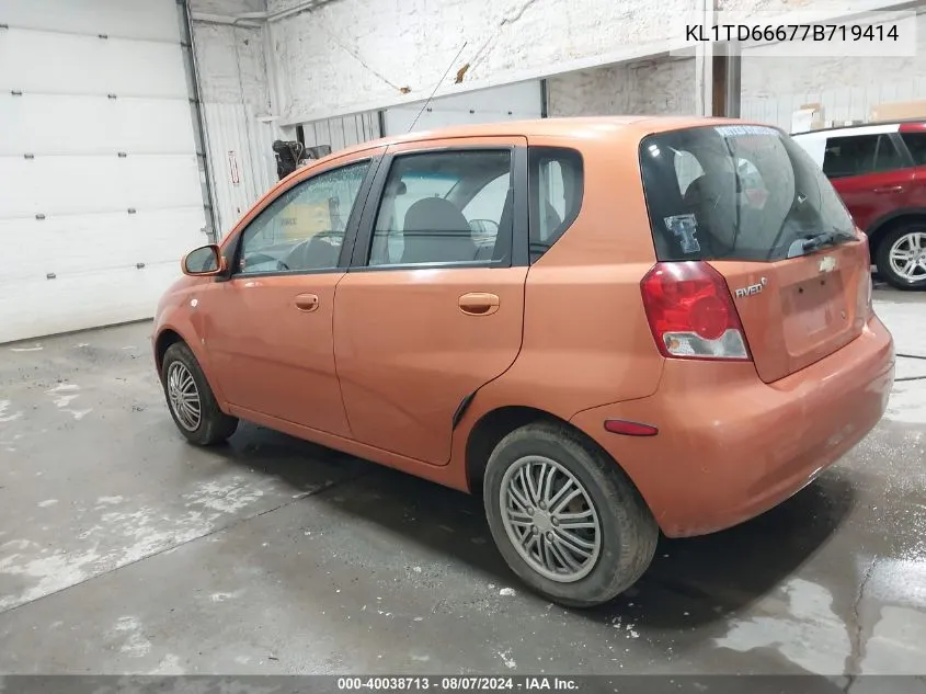 KL1TD66677B719414 2007 Chevrolet Aveo 5 Special Value