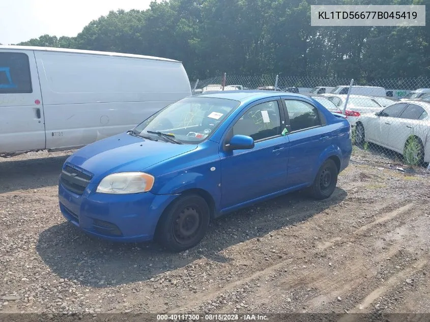 KL1TD56677B045419 2007 Chevrolet Aveo Ls