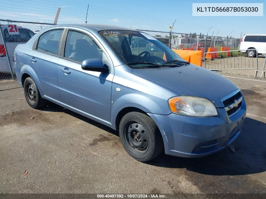 KL1TD56687B053030 2007 Chevrolet Aveo Ls