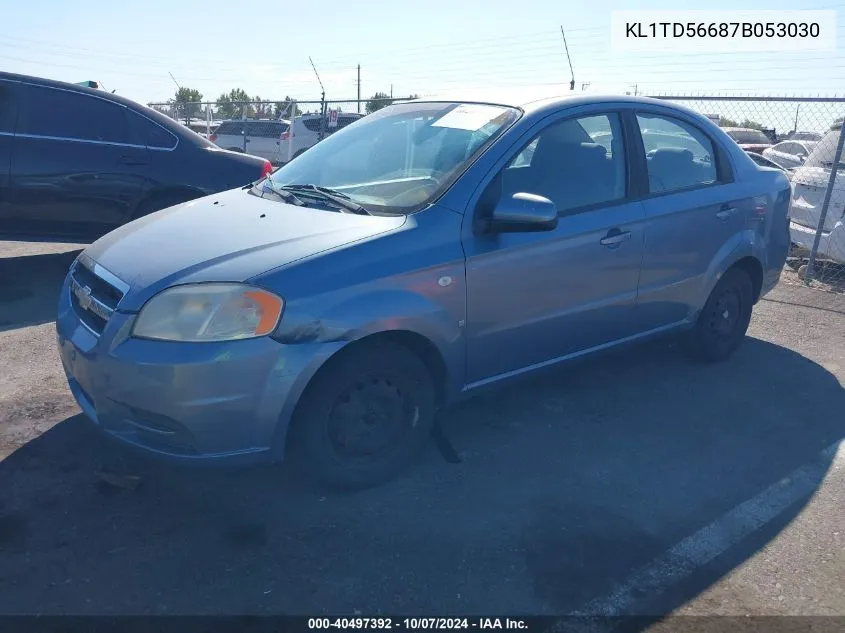 KL1TD56687B053030 2007 Chevrolet Aveo Ls