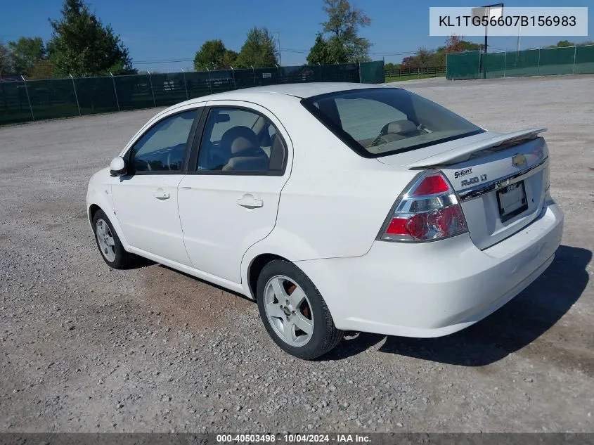 KL1TG56607B156983 2007 Chevrolet Aveo Lt