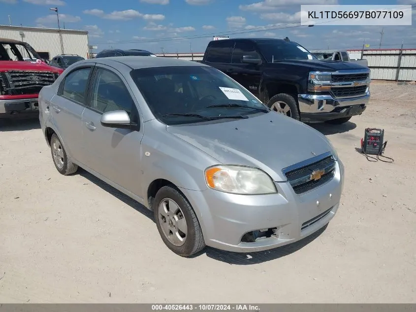 2007 Chevrolet Aveo Ls VIN: KL1TD56697B077109 Lot: 40526443