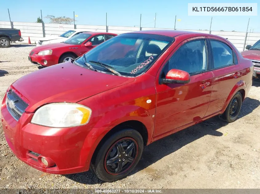 KL1TD56667B061854 2007 Chevrolet Aveo Ls