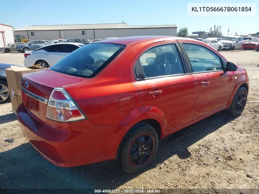 KL1TD56667B061854 2007 Chevrolet Aveo Ls