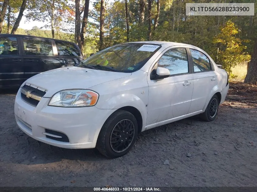 2008 Chevrolet Aveo Ls VIN: KL1TD56628B233900 Lot: 40646033