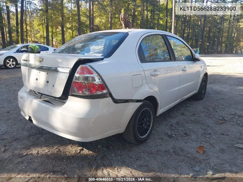 2008 Chevrolet Aveo Ls VIN: KL1TD56628B233900 Lot: 40646033