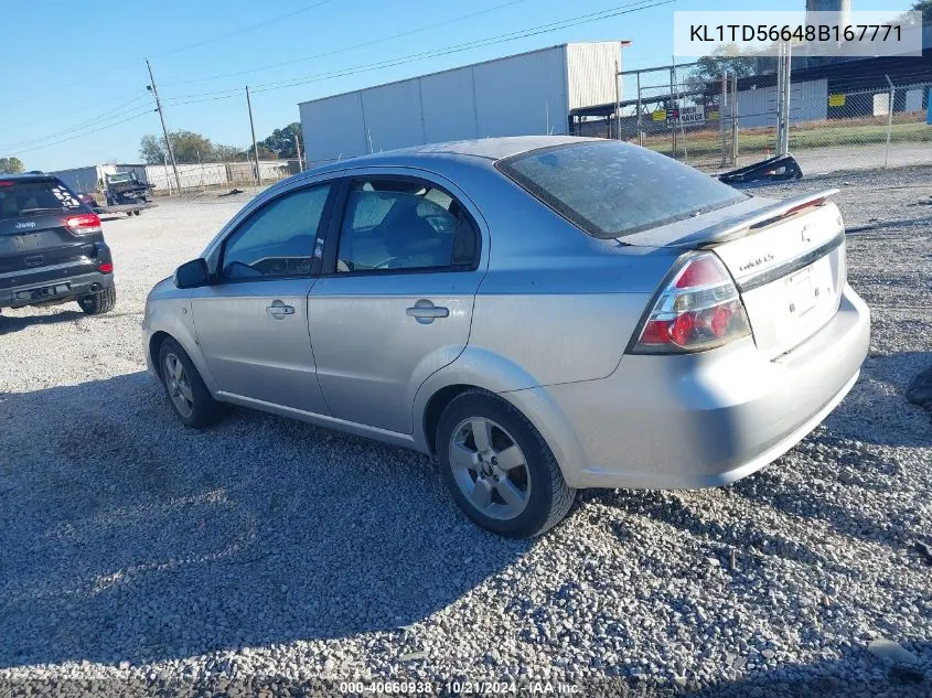 KL1TD56648B167771 2008 Chevrolet Aveo Ls