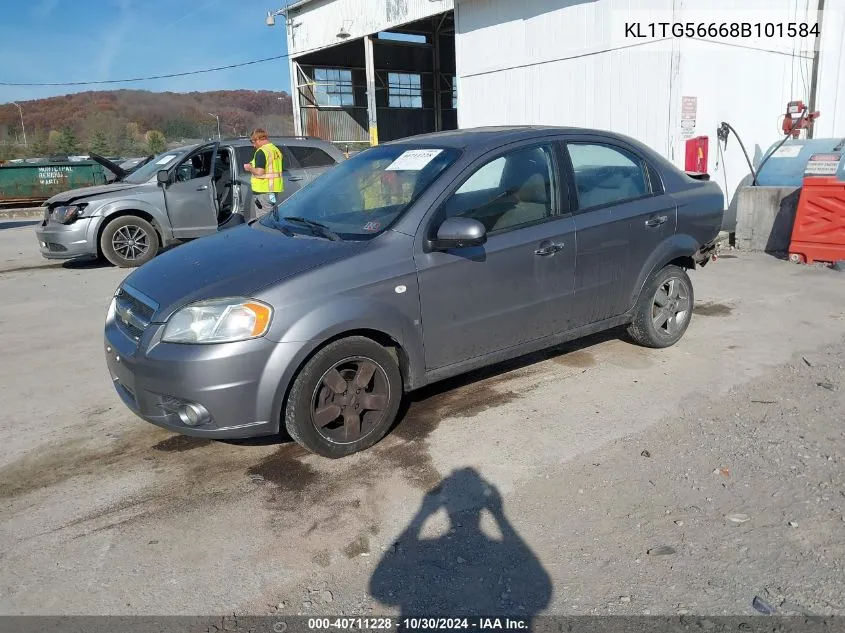 2008 Chevrolet Aveo Lt VIN: KL1TG56668B101584 Lot: 40711228