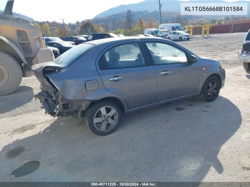 2008 Chevrolet Aveo Lt VIN: KL1TG56668B101584 Lot: 40711228