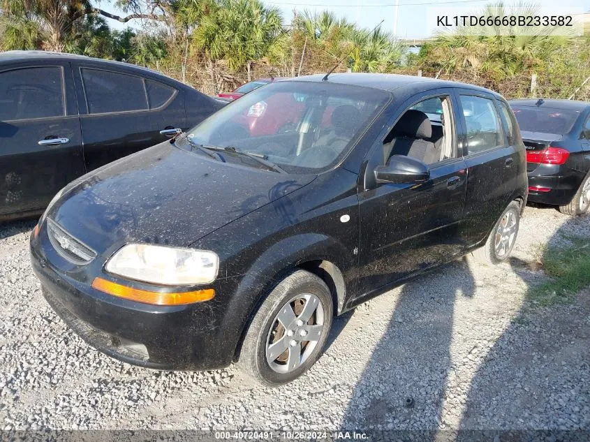 2008 Chevrolet Aveo 5 Ls VIN: KL1TD66668B233582 Lot: 40720491