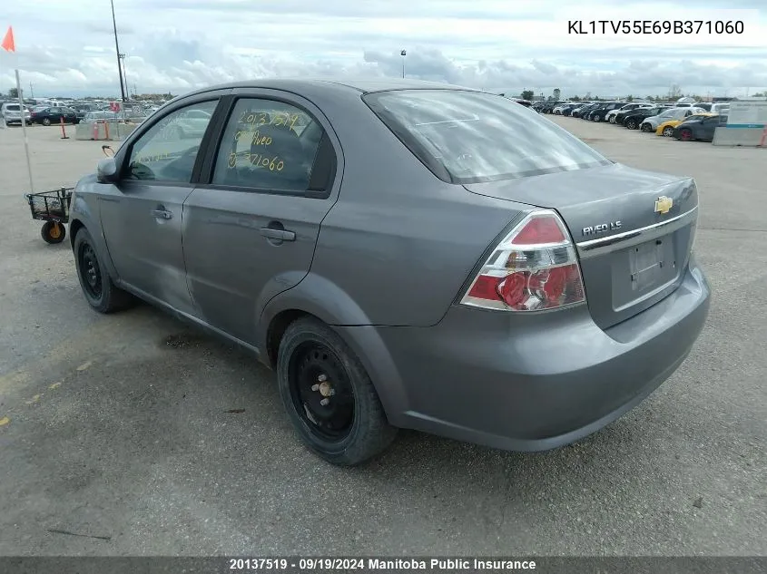 KL1TV55E69B371060 2009 Chevrolet Aveo Ls