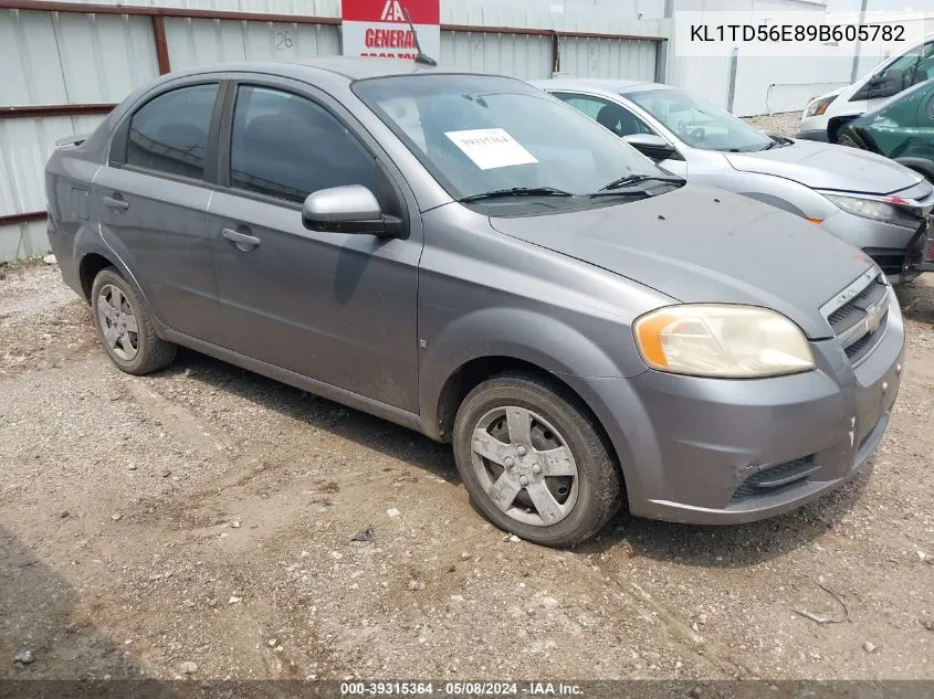 2009 Chevrolet Aveo Lt VIN: KL1TD56E89B605782 Lot: 39315364