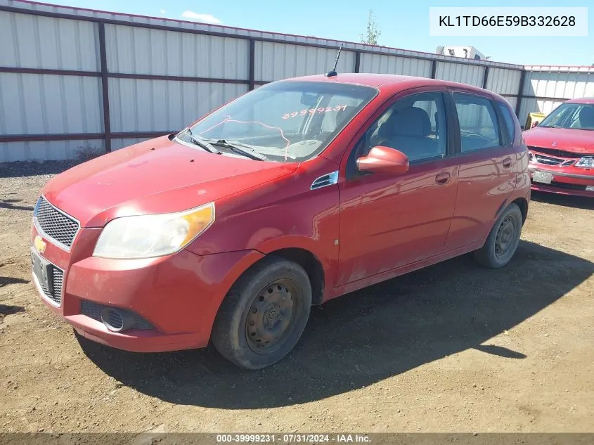 2009 Chevrolet Aveo Ls VIN: KL1TD66E59B332628 Lot: 39999231