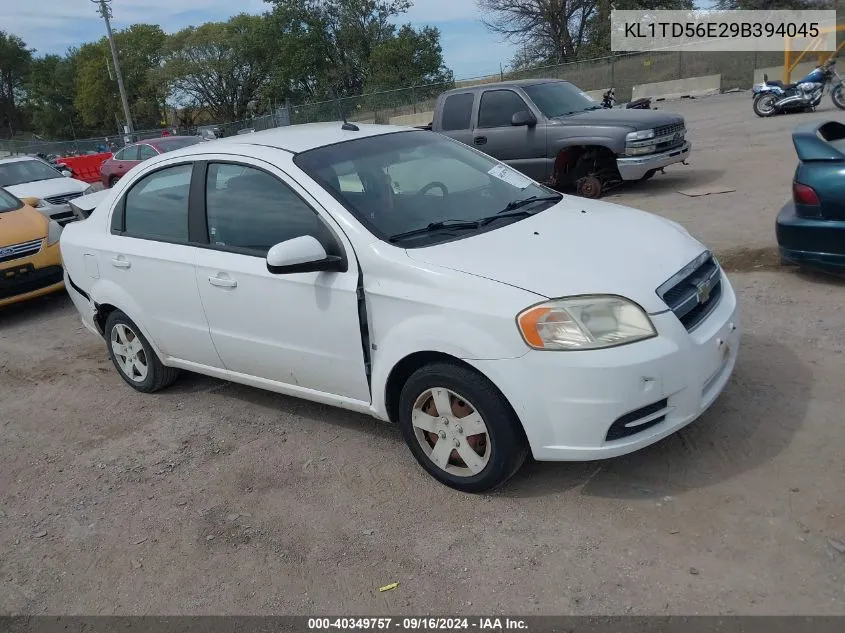 KL1TD56E29B394045 2009 Chevrolet Aveo Lt