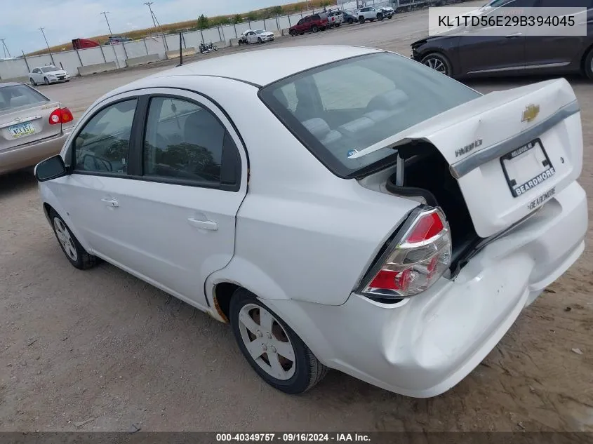 2009 Chevrolet Aveo Lt VIN: KL1TD56E29B394045 Lot: 40349757