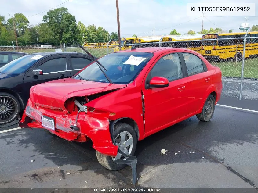 KL1TD56E99B612952 2009 Chevrolet Aveo Lt