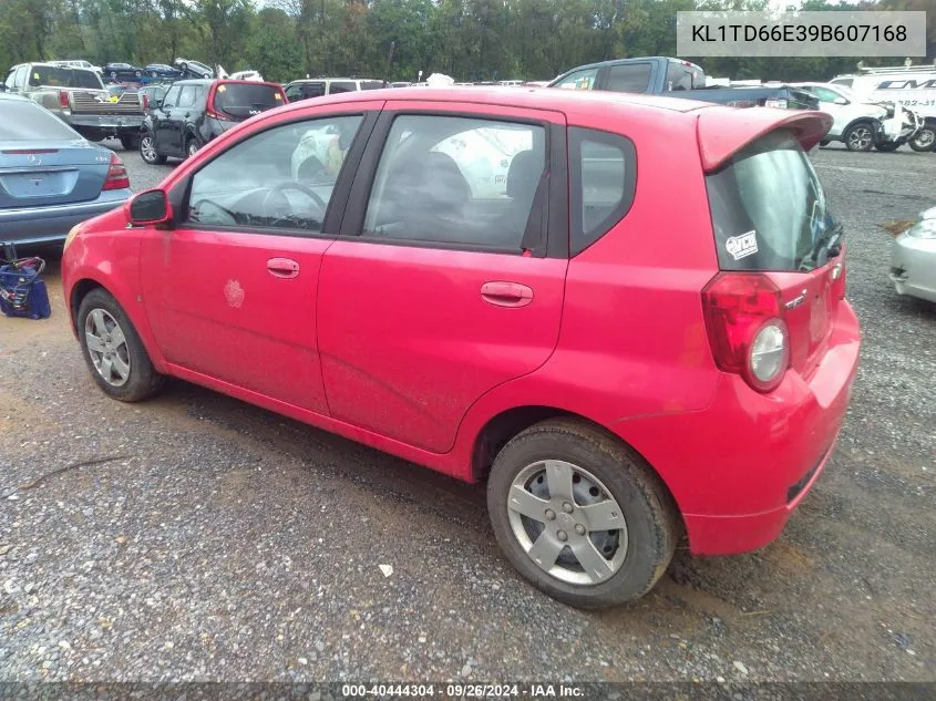 2009 Chevrolet Aveo Lt VIN: KL1TD66E39B607168 Lot: 40444304