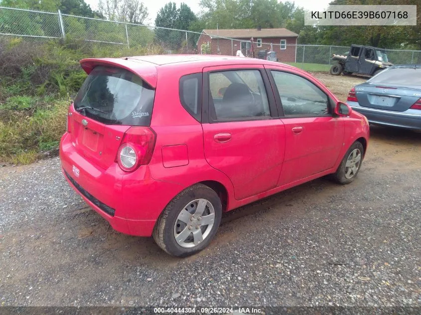 2009 Chevrolet Aveo Lt VIN: KL1TD66E39B607168 Lot: 40444304